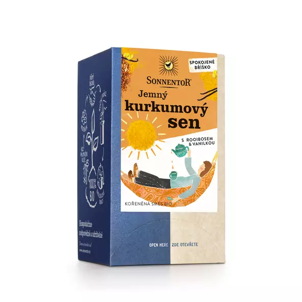 Bio čaj Jemný kurkumový sen porcovaný 27g Sonnentor